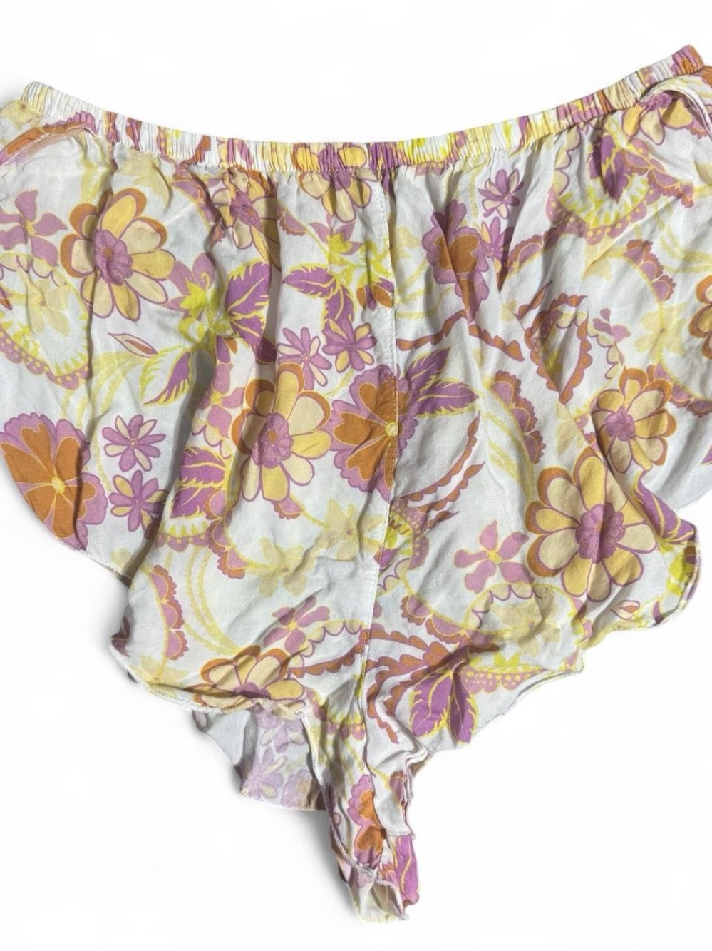 Free People Intimately Lounge Shorts Women’s Size Large Flower Design